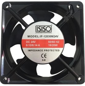 Resim Isiso IF-12030M24V 24VDC Soğutucu Fan 120X120X38MM 
