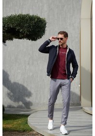 Resim Erkek Gri Chino Pantolon Slim Fit Ncs Jeans 2206 Gri 
