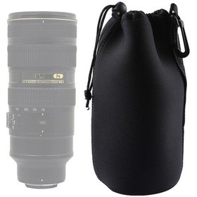 Resim Rogfer Neopren Slr Kamera Lensi Taşıma Çantası Kılıfı Karabina İle Çanta, Boyut: 10x22cm Siyah Diğer Diğer 