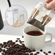 Resim 100/200 adet Saplı Tek Kullanımlık Kahve Filtre Torbaları, İtalyan Espresso & Çay Demleme için Asılabilir Kulak Tasarımı - Ev ve Ofis Kullanımı İçin Mükemmel 
