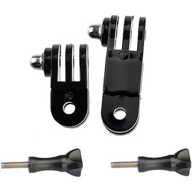 Resim Tip A 2 Vidalı-uzun Ve Kısa Ayar Kolu Düz Eklemler 3 Yollu Montaj Gopro Hero 10 9 8 7 6 5 Sjcam Xiaomi Yi 4 K Eken H9 Go Pro Aksesuarları 