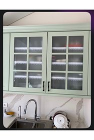 Resim Genel Markalar Beyaz 50 cm x 10 mt Ücretsiz Dikim ile Silver Su Taşı Detay Lüx Saten Kapitone Raf Örtüsü 