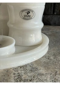 Resim Beyazı Mermer Yeni Tasarım Banyo Seti Gümüş Aksesuarlı Beyaz 