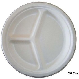 Resim Roll-up Nature Ekolojik Karton Kağıt Tek Kullanımlık 3 Bölmeli Tabak - 26 Cm. - 50 Adetlik 3 Paket 