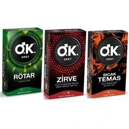 Resim Okey Prezervatif Rötar 10 Lu + Zirve 10 Lu + Sıcak Temas 10 Lu 