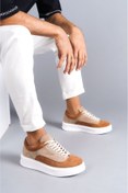 Resim BOA KB-005 Vizon Taba Süet Bağcıklı Günlük Erkek Ayakkabı 