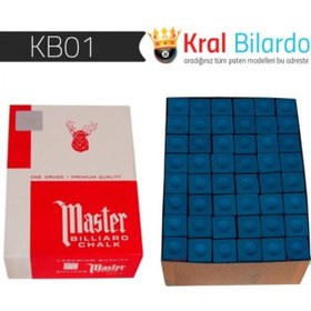 Resim Bilardo Tebeşiri Master Gros Tebeşir 144'lü 