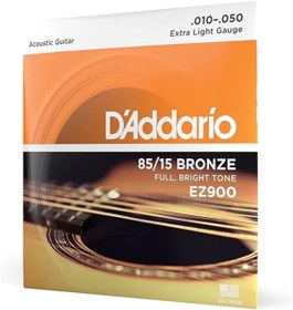 Resim AyrStore D'Addario EZ900 85/15 Bronze Akustik Gitar Teli (10-50) 