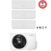 Resim Bosch A++ 36000 1 Dış + 3 İç Ünite (3x9000 Btu) Wifi Özellikli Premium Model Multi İnverter Klima 
