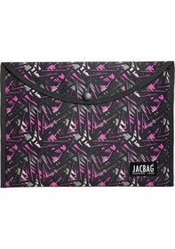 Resim Jacbag Pembe Geometrik Kadın A4 Çıtçıtlı Dosya Defter Tablet Ve Evrak Çantası 