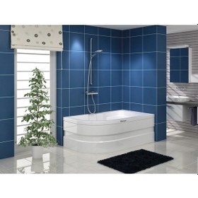 Resim Shower 90X140 Ferısya Asimetrik Oval Mini Küvet 