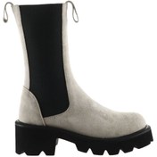Resim Bueno Shoes Bej Süet Kadın Topuklu Bot 01wt1703 