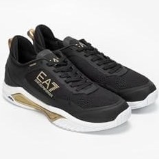 Resim EA7 Emporio Armani Unisex Sneaker, Siyah, Altın, Beyaz, 7.5 Beden 