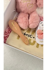 Resim Viela Gift Atelier İsme Özel Bebek Seti ve Yeni Doğan Hediye Kutusu 