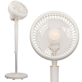 Resim Everest Fan12 Dynabreeze 9'' 70 Watt 3 Hız Kademeli 2000RPM Çift Motorlu Vantilatör Krem Gold 