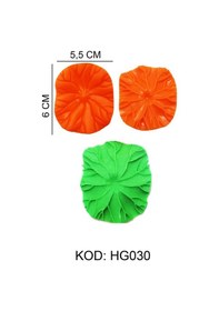 Resim Silikon Kalıp Yaprak Hg-030 Turuncu 