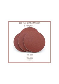 Resim 180 Mm Cırt Zımpara Seti, 5 Parça 
