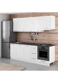 Resim Minar 235 Cm Mutfak Dolabı Beyaz 235-B5 Beyaz 