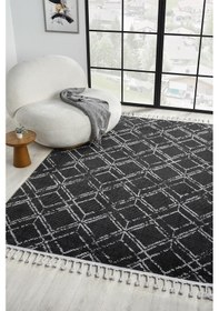 Resim Puffy Antrasit Halı Salon Oturma Odası Çocuk Odası Yatak Odası Halısı 1006 Antrasit 