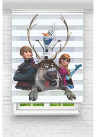 Resim Perdecizade Enxboy Anna Dijital Baskılı Zebra Perde-cocuk Odası-stor Perde Renkli 