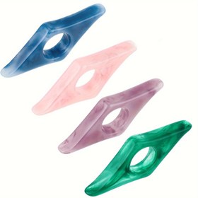 Resim 1 adet Mor Başparmak Kitap Tutucu Reçine Başparmak Yer İşareti, El Yapımı ABS Reçine Okuma Halkası, Parlatılmış Kitap Okuma Aksesuarları Parmak Konforu için 