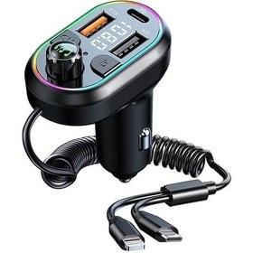 Resim Araba Bluetooth Mp3 Çalar, Qc3.0 Hızlı Şarj, Fm Verici, Usb Çift Fonksiyonlu, Hızlı Şarj Cihazı 