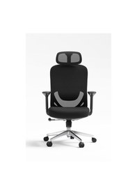 Resim Ofisbazaar Lizbon Pro Ergonomik Mesh Yönetici Koltuğu Ayarlanabilir Başlıklı Siyah Siyah 