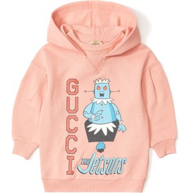 Resim Pembe Logolu Unisex Çocuk Sweatshirt 