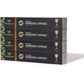 Resim BARABICAS Coffee - Rwanda Espresso Capsules - Dark Roast - 40lı Paket 