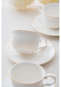 Resim Acar Hamilton 6 Kişilik Gold Çay Fincanı Takımı - 210 Ml 