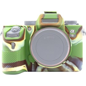 Resim Sony A9 / A7 III/ A7R III Puluz Silikon Koruyucu Kılıf Kamuflaj 