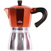 Resim Any Morning HES-6 0.24 L Bakır Alüminyum Moka Pot Espresso Kahve Makinesi 