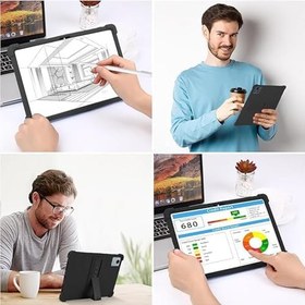 Resim Microcase Lenovo Tab M11 11 inch Tablet için Standlı Silikon Kılıf - AL3309 