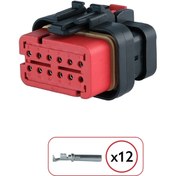 Resim TE Connectivity Erkek Konnektör 12 Pin Kablosuz 