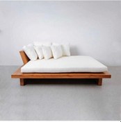 Resim BERZBUĞ LÜKS Ahşap Bahçe Yatak 160wX140d Şezlong 