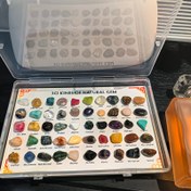 Resim 50 Doğal Mineral Örnekleri + Tanımlama Rehberi | Phoenix Taşı, Kristal, Akik, Kaplan Gözü Dahil | Çocuklar ve Aileler İçin STEM Hediyesi (Paskalya/Noel/Sevgililer Günü) 