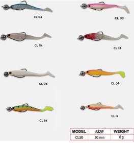 Resim Wily Clumsy Silikon Yem 9 Cm 6 Gr-Hareketli Jig Ofset Kancalı 