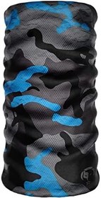 Resim e taktik Extreme Mavi Kamuflaj Desenli Boyunluk Buff Bandana Saç Bandı Balaclava Yüz Maskesi 