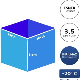 Resim Hobby Life Alaska Nofrost Saklama Kabı 3,5 Litre 3'lü Fuşya 