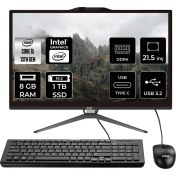 Resim Msı Pro AP222T Intel Core I5 13400 8gb 1tb SSD 21.5" Fhd Fdos Multi-Touch All In One Bilgisayar & Per4 USB Bellek 13M091XEUP303 