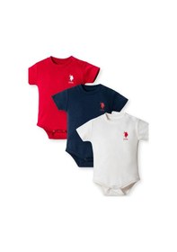 Resim U.s. Polo Assn. Erkek Bebek Beyaz 3lü Takım 5274-49935 Beyaz 