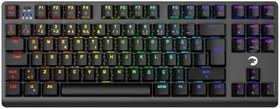 Resim Gamepower Eva 7 60M Mekanik Kablolu, 2.4Ghz, Bluetooth 3 Mod Blue Switch Türkçe Q Usb Rgb Klavye 