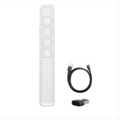 Resim Bueattuh Kablosuz Sayfa Çevirme Kalemi USB Uzaktan Kumanda Flip Kalemi Ofis Öğretimi Için Projektör Ppt Sunumcısı Beyaz (Yurt Dışından) 