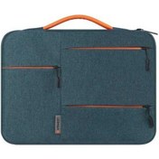 Resim Besthome1 İş İçin Su Geçirmez 15 İnç Polyester Dizüstü Bilgisayar Çantası - Lacivert Pu Saplı Taşınım Laptop Çantası Laptop Çantası 