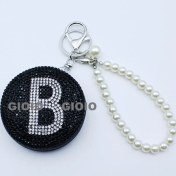 Resim Silver1 Gıoıo Yeni Mini Taşınabilir Kozmetik Ayna Kolye Anahtarlık Çanta Aksesuarları Kolye Dıy Anahtarlık (Yurt Dışından) 