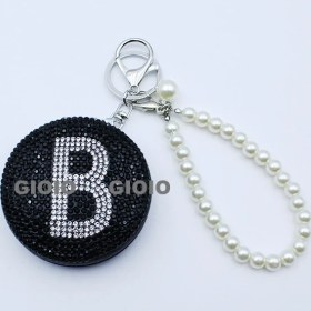 Resim Silver1 Gıoıo Yeni Mini Taşınabilir Kozmetik Ayna Kolye Anahtarlık Çanta Aksesuarları Kolye Dıy Anahtarlık (Yurt Dışından) 