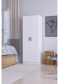 Resim ABETEMOBİLYA 2 Kapılı Gardırop-Beyaz 