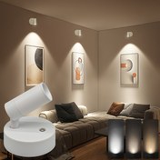 Resim 3 Renk Modlu ve Ayarlanabilir Parlaklıkta Çok Yönlü LED Spot Işık - Dokunmatik Kontrol, Kolay Kurulum, Bitkiler & Sanat Eserleri İçin Mükemmel - USB ile Çalışan, Şarj Edilebilir Pil, Yatak Odaları, Oturma Odaları ve Koridorlar İçin İdeal 