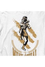 Resim Kendim Seçtim Muay Thai Muaythai Kick Boks Boxinguzak Doğu Uzun Kollu Tişört Baskılı T-shirt 