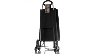 Resim Miras MİRAS M-107 LUX ÜÇTEKER EKOSE PAZAR ARABASI Siyah - Krem Renkli Su Geçirmez 600 Denye Kumaş 